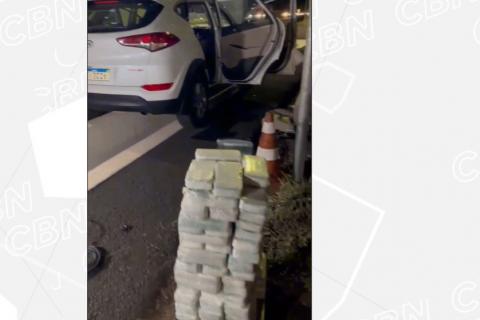 Casal é preso com 98,5 kg de cocaína na BR-376