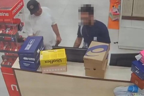 Câmera flagra suspeito usando cartão furtado de idosa em Maringá