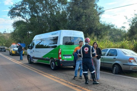 Javali na pista provoca acidente com três veículos na ponte do Rio Goioerê