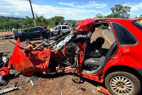 Motorista morre e criança fica gravemente ferida em acidente na BR-369