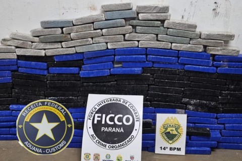 Polícia apreende 105 kg de maconha em Foz do Iguaçu